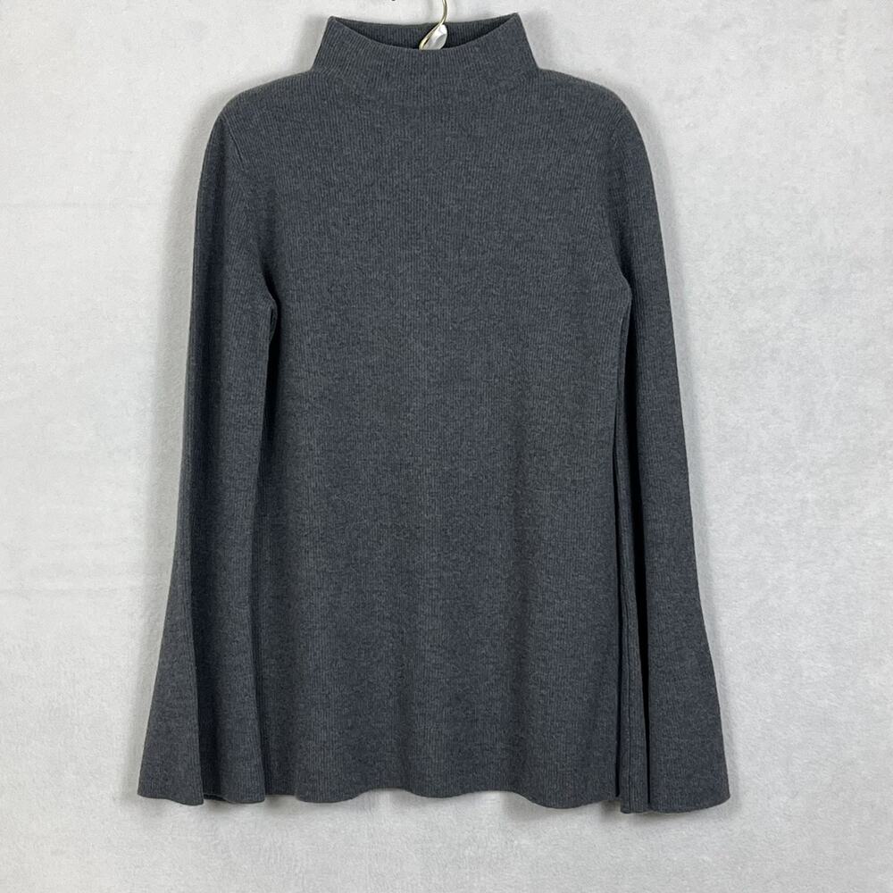 Robert Rodriguez Tunic Sweater Women's Size L Charcoal Gray Cashmere Wool Blend